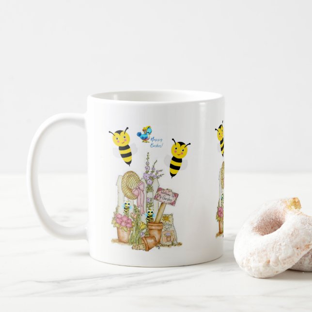 Taza De Café Mugs de Pascua (Con donut)