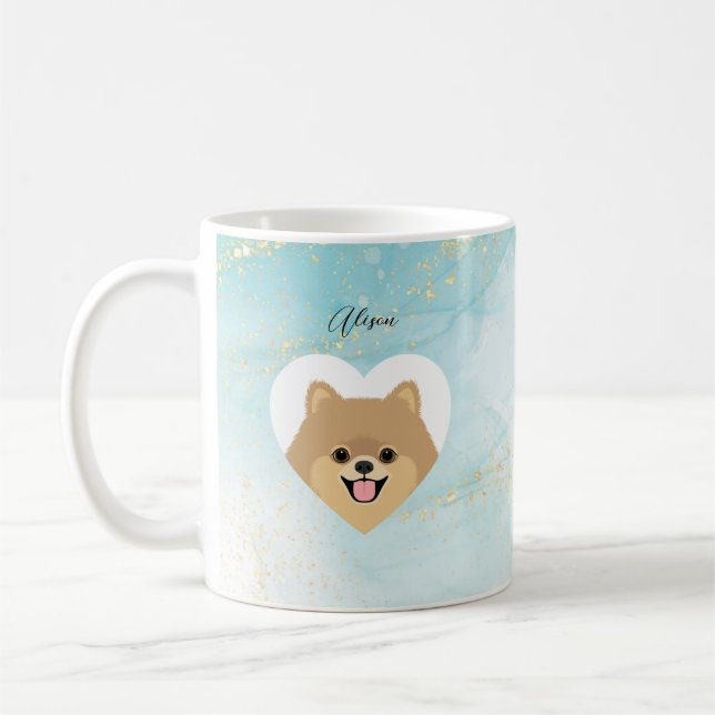 Taza De Café Mugs de Pomerania (Izquierda)