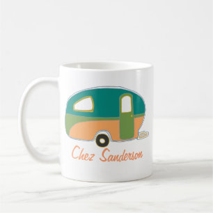 Taza De Café Mugs de propietarios de caravanas retro personaliz