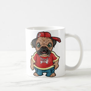 Taza De Café Mugs de Pug personalizados - Añade tu propio text