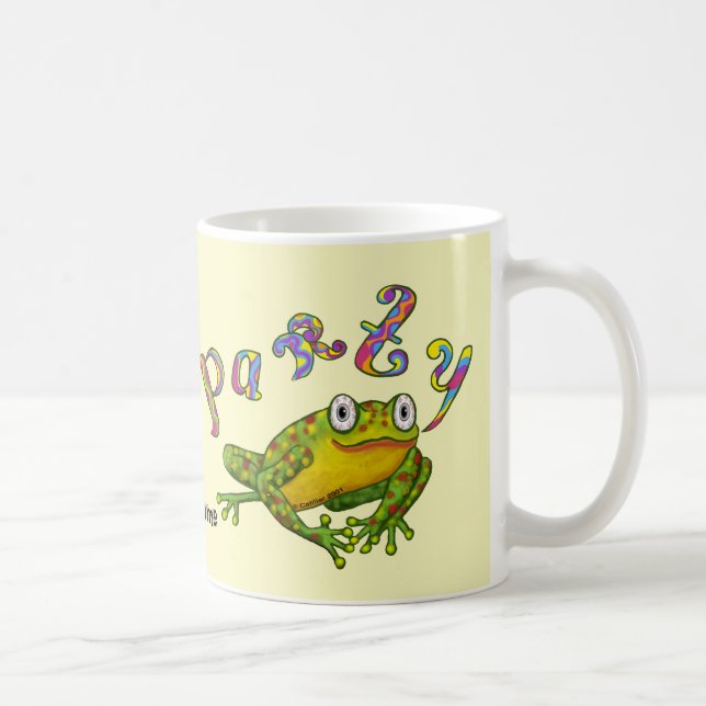 Taza De Café Mugs de rana fiesta (Derecha)