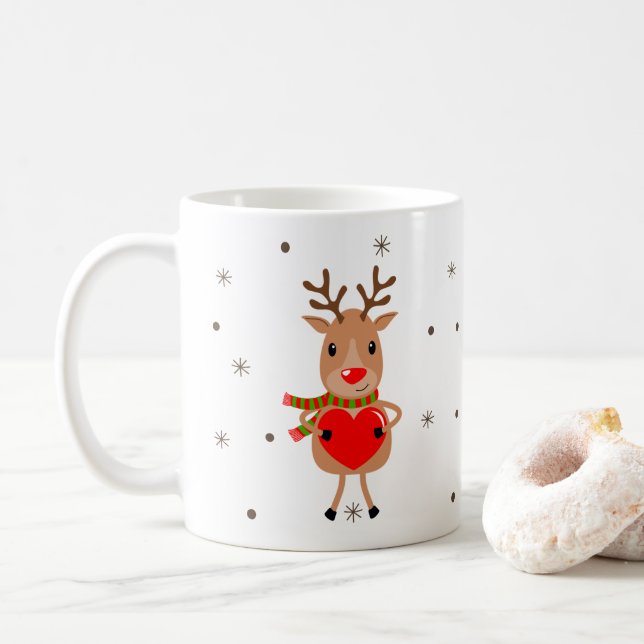 Taza De Café Mugs de renos (Con donut)
