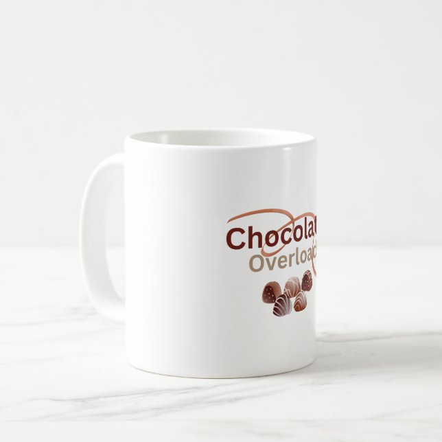Taza De Café Mugs de sobrecarga de chocolate (Anverso izquierdo)