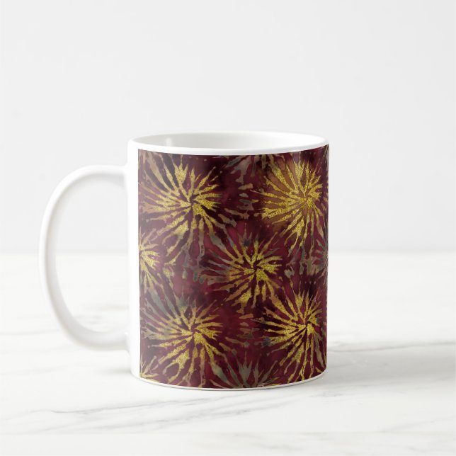 Taza De Café Mugs de tinte de tinta invertida en oro (Izquierda)