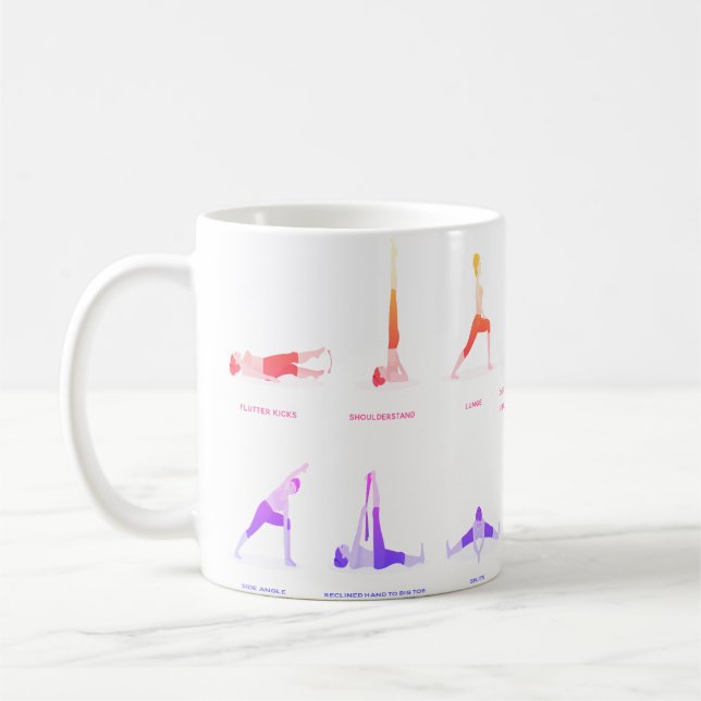 Taza De Café Mugs de yoga personalizado por dar regalos (Izquierda)
