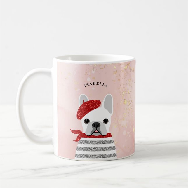 Taza De Café Mugs del Bulldog francés (Izquierda)