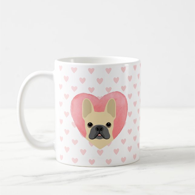 Taza De Café Mugs del Bulldog francés (Izquierda)