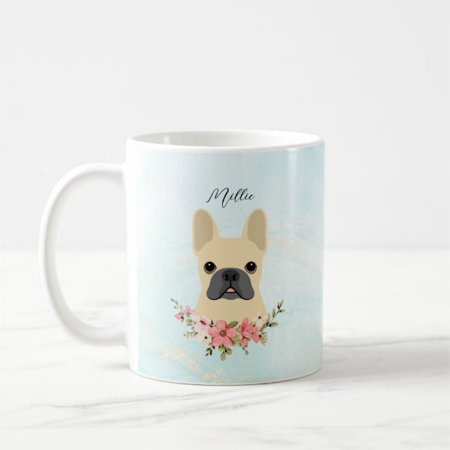 Taza De Café Mugs del Bulldog francés (Izquierda)