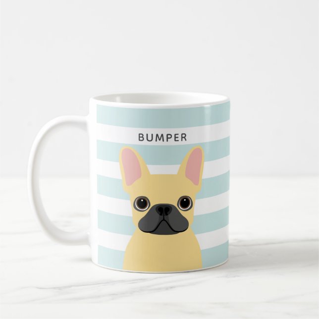 Taza De Café Mugs del Bulldog francés (Izquierda)