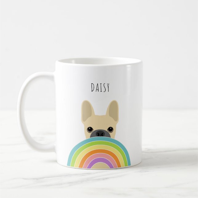 Taza De Café Mugs del Bulldog francés (Izquierda)