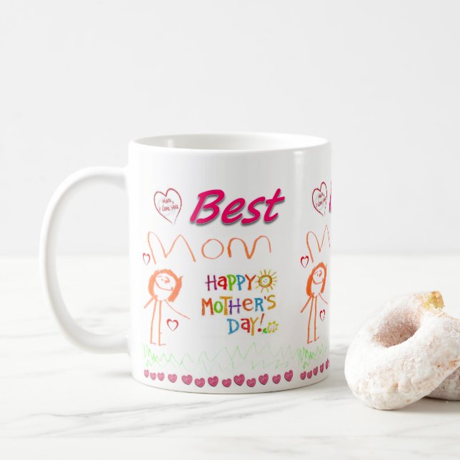 Taza De Café Mugs del Día de la Madre (Con donut)