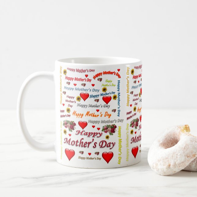Taza De Café Mugs del Día de la Madre (Con donut)