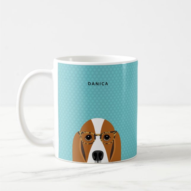 Taza De Café Mugs del Hound Basset (Izquierda)