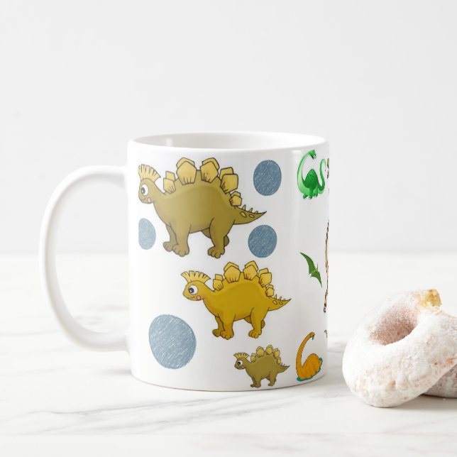 Taza De Café mugs dinosaur (Con donut)