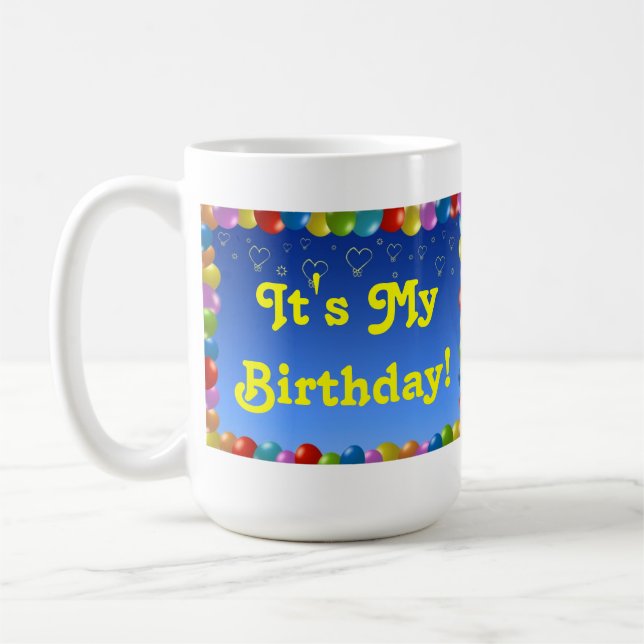 Taza De Café Mugs es mi cumpleaños (Izquierda)