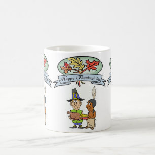 Taza De Café Mugs felices del Día de Acción de Gracias