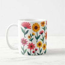 Mugs florales artísticos