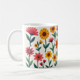 Taza De Café Mugs florales artísticos
