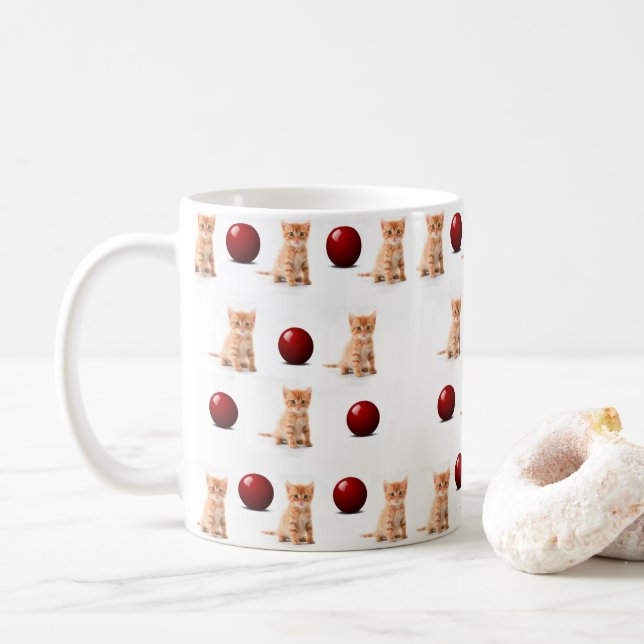 Taza De Café mugs kitten (Con donut)