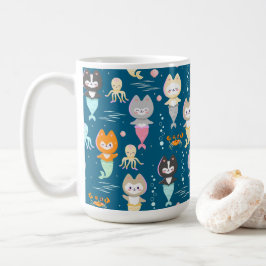 Taza De Café Mugs náuticos decorados con lindos gatitos de sire