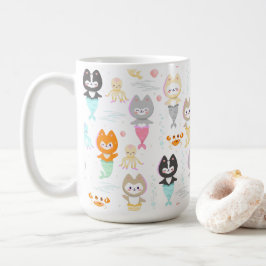 Taza De Café Mugs náuticos decorados con lindos gatitos de sire