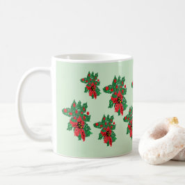 Taza De Café Mugs: Navidades Poinsettias