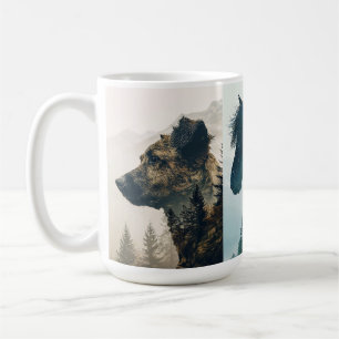 Taza De Café Mugs paisajísticos de animales rusos