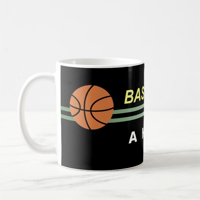 Taza De Café Mugs personalizados de básquetbol (Izquierda)