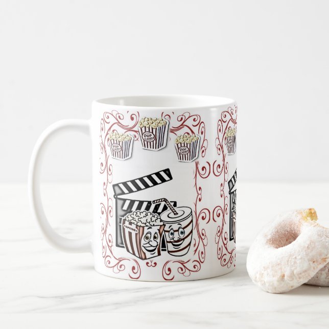 Taza De Café mugs popcorn (Con donut)