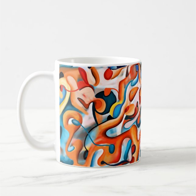 Taza De Café Mugs - Resumen colorido (Izquierda)