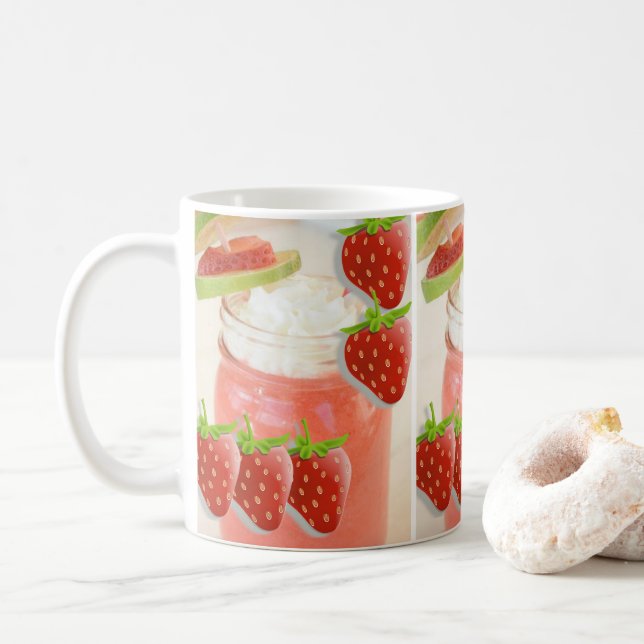 Taza De Café mugs strawberry daquiri (Con donut)