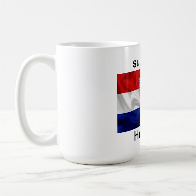 Taza De Café Mugs suvenir iz Hrvatske (Izquierda)