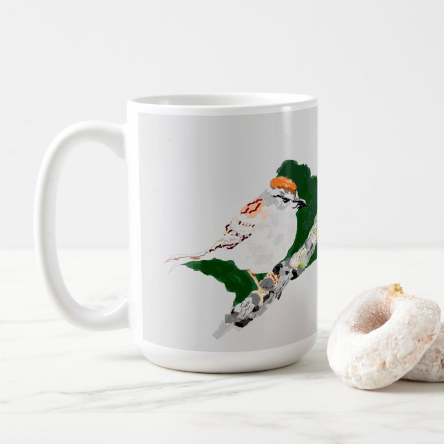 Taza De Café Mugs: Un resplandor (Con donut)