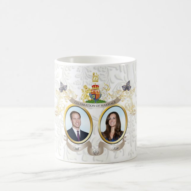 Taza De Café Mugs Will+Kate boda Memorbilis (Centro)