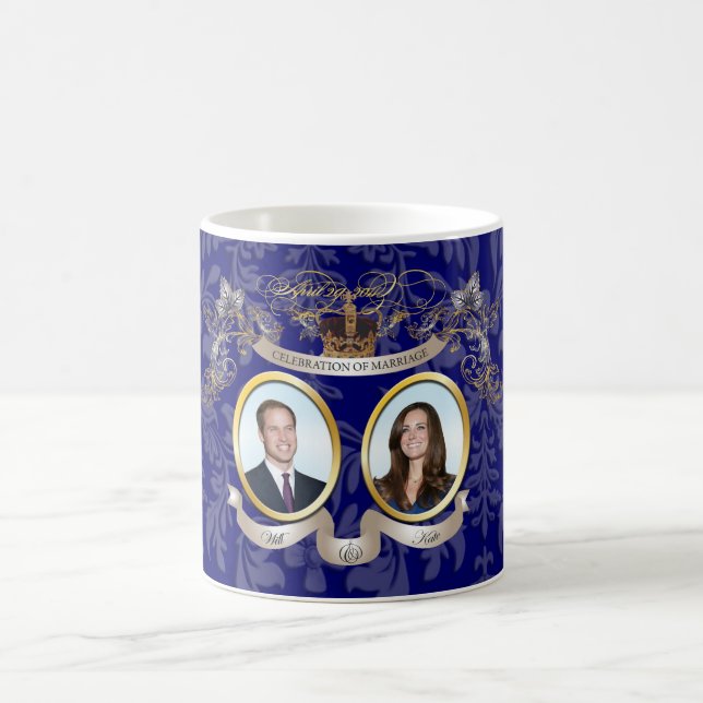 Taza De Café Mugs Will+Kate boda Memorbilis (Centro)