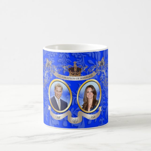 Taza De Café Mugs Will+Kate boda Memorbilis (Centro)
