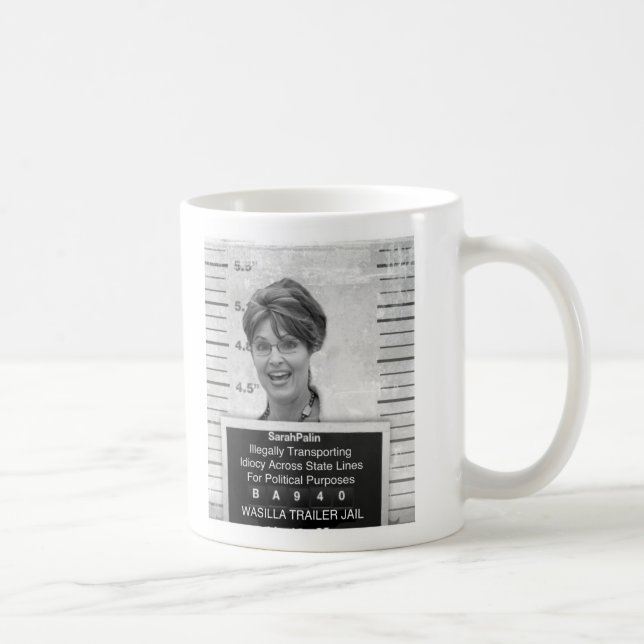 Taza De Café Mugshot de Sarah Palin (Derecha)