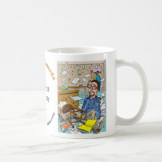 Taza De Café Mugshot lunes, profesor en andrajos