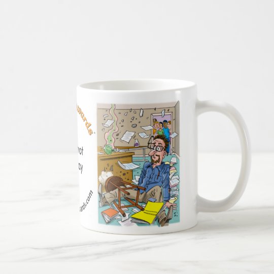 Taza De Café Mugshot lunes, profesor en andrajos
