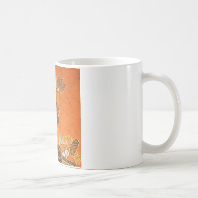 Taza De Café Mujer africana con imagen de cesta (Derecha)