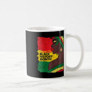 Taza De Café Mujer afro Colores de Mes de Historia Negra Hombre