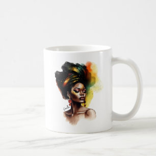 Taza De Café Mujer afroamericana empoderada (2)