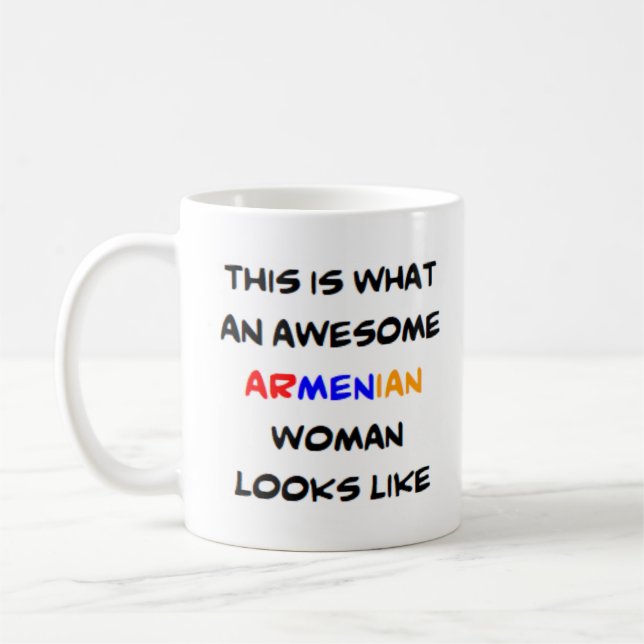 Taza De Café mujer armenia, increíble (Izquierda)
