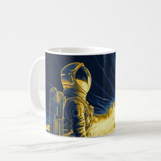 Taza De Café Mujer Astronauta (Anverso izquierdo)