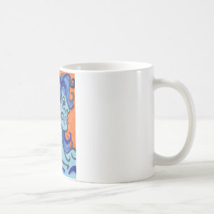 Taza De Café mujer azul
