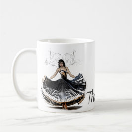 Taza De Café Mujer bailarina elegante