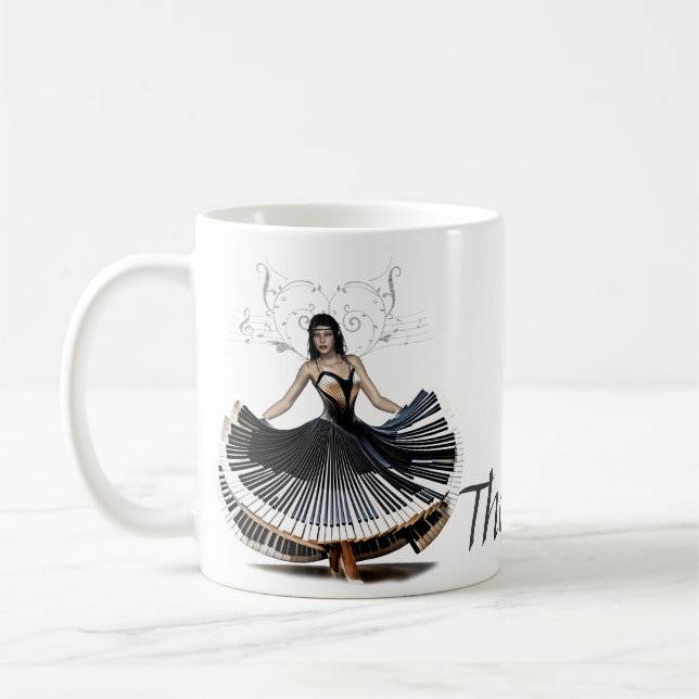 Taza De Café Mujer bailarina elegante (Izquierda)