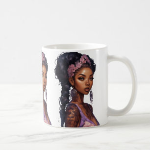 Taza De Café Mujer bellamente adorada