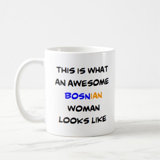 Taza De Café mujer bosnia, increíble (Izquierda)