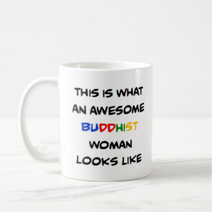 Taza De Café mujer budista, increíble